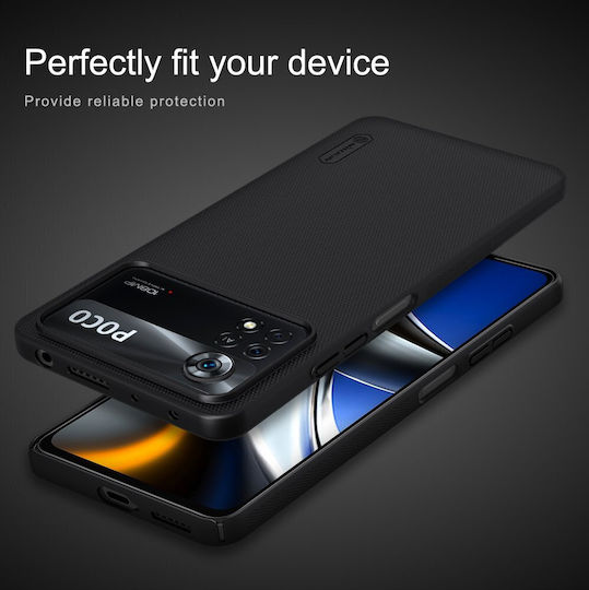 Nillkin Super Frosted Back Cover Plastic Albastru (Poco X4 Pro 5G)