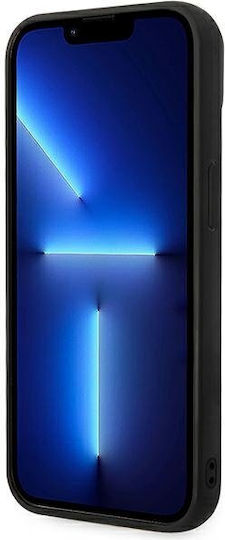 Karl Lagerfeld 3D Monogram Umschlag Rückseite Silikon Schwarz (iPhone 14 Plus)