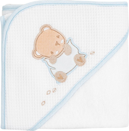 Kikka Boo Baby-Badetuch mit Kapuzen 90x90cm