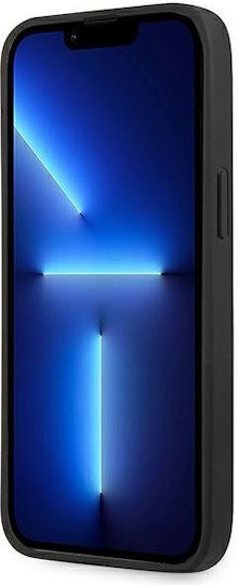 Guess Metal Logo Umschlag Rückseite Kunststoff Gray (iPhone 14 Pro Max)