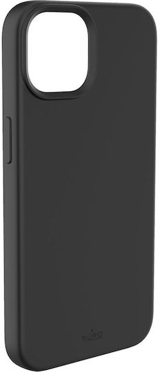 Puro Icon Back Cover Σιλικόνης Μαύρο (iPhone 14 Pro Max)