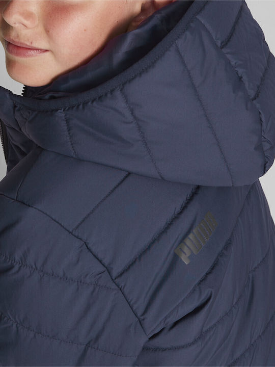 Kids' Sports Jacket Short with Hood Navy Blue