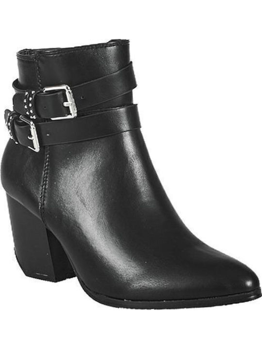 Women's Ankle Boots with Medium Heel Black