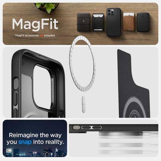 Spigen Mag Armor Back Cover Silicone Matte Black (iPhone 14 Pro Max)