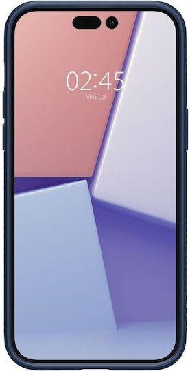 Spigen Liquid Air Umschlag Rückseite Silikon Marineblau (iPhone 14 Pro)