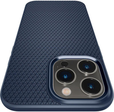 Spigen Liquid Air Umschlag Rückseite Silikon Marineblau (iPhone 14 Pro) ACS04958