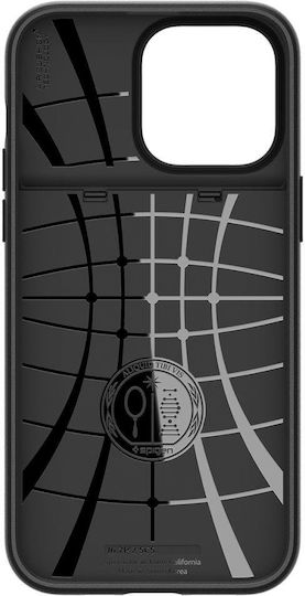 Spigen Slim Armor CS Back Cover Plastic / Silicone with Card Holder Black iPhone 14 Pro