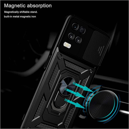 Bodycell Armor Slide Back Cover Πλαστικό Μαύρο (Realme 8/8 Pro)