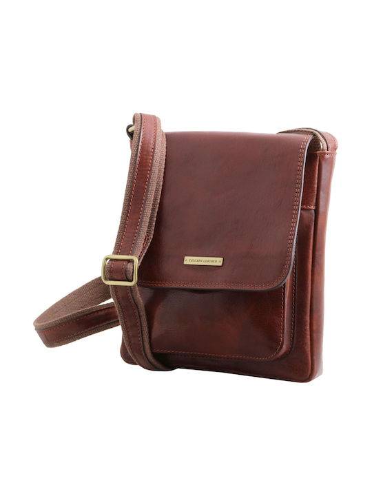 Jimmy Leder Herrentasche Bote Tabac Braun