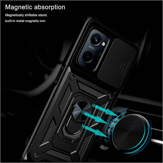 Bodycell Armor Slide Umschlag Rückseite Kunststoff Schwarz (Realme 9i)