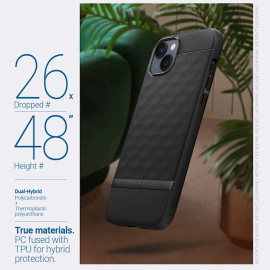 Caseology Parallax Mag Back Cover Σιλικόνης 2mm Matte Black (iPhone 14 Plus)