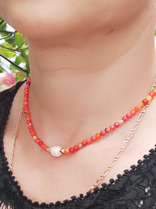 The Art of Beading Чокър от Златна Стомана