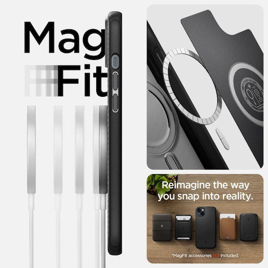 Spigen Mag Armor Umschlag Rückseite Silikon Matte Black (iPhone 14 Plus)