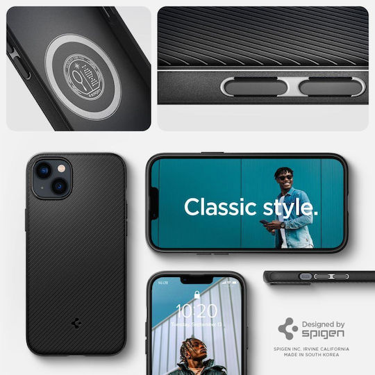 Spigen Mag Armor Umschlag Rückseite Silikon Matte Black (iPhone 14 Plus)