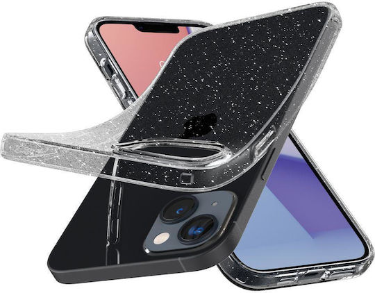 Spigen Liquid Crystal Glitter Back Cover Σιλικόνης Διάφανο (iPhone 14 Plus)