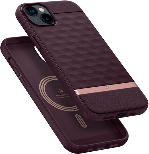 Caseology Parallax Mag Back Cover Πλαστικό 2mm Burgundy (iPhone 14 Plus)