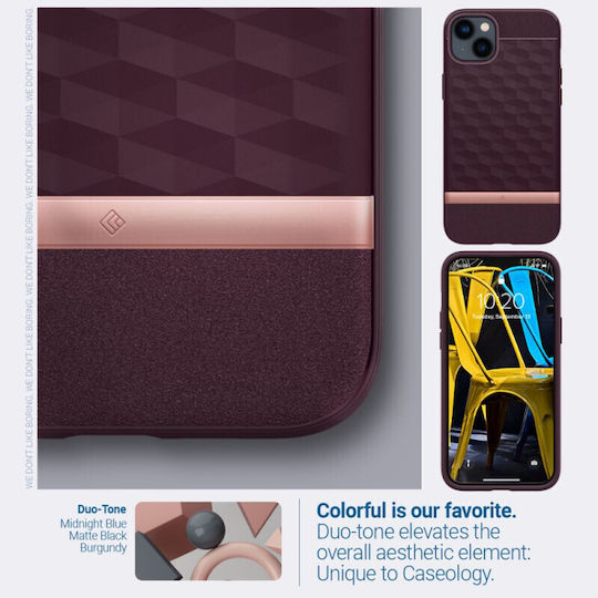 Caseology Parallax Mag Back Cover Πλαστικό 2mm Burgundy (iPhone 14 Plus)