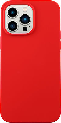 Idol 1991 Velvet Elite Silicone Back Cover Red (iPhone 14 Pro Max)