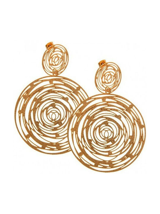 Verorama Earrings Pendants made of Steel Gold Plated