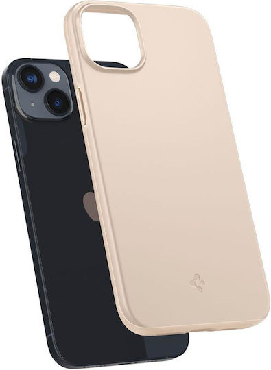 Spigen Thin Fit Back Cover Σιλικόνης 1.55mm Sand Beige (iPhone 14 Plus)