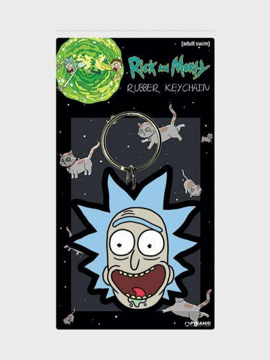 Pyramid International Ключодържател Син Rick Morty Crazy Пластмаса