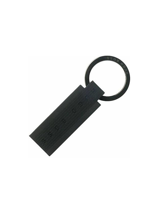 Hugo Boss Keychain Leather Gray