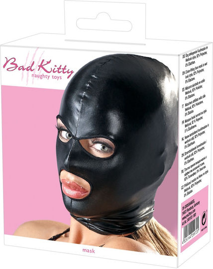 You2Toys Bad Kitty Head Mask Eyes & Mouth BDSM Μάσκα σε Μαύρο Χρώμα