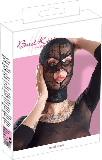 You2Toys Bad Kitty Head Mask Black Lace BDSM Mask in Black Color