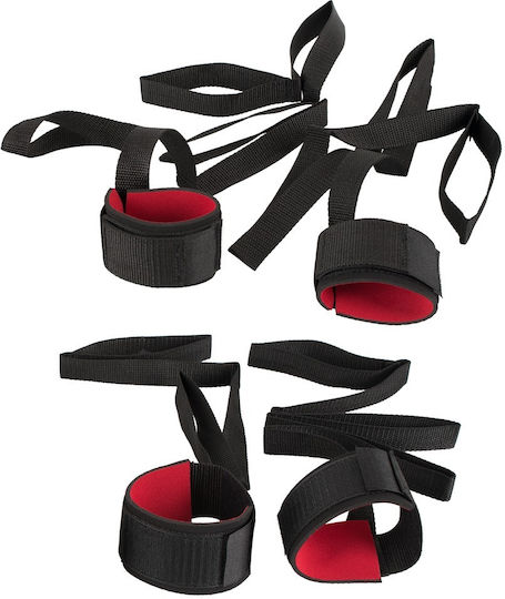 You2Toys Set Bondage Комплект за Връзване на Крайници в Черен Цвят 4бр
