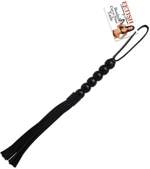 Pipedream Fetish Fantasy Series Beaded Cat-o-Nine Tails Камшик в Черен Цвят