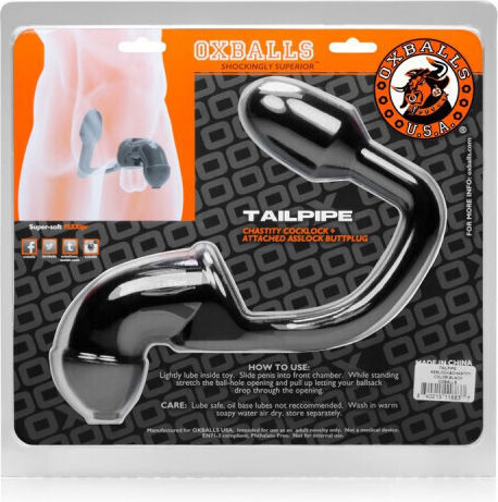 Oxballs Tailpipe Peniskäfig in Schwarz Farbe