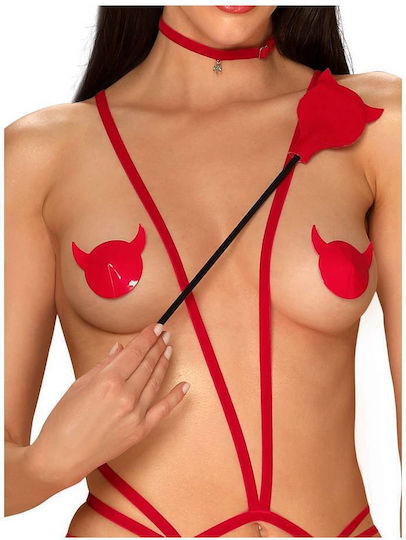 Obsessive Evilia Crop Paddle σε Κόκκινο Χρώμα