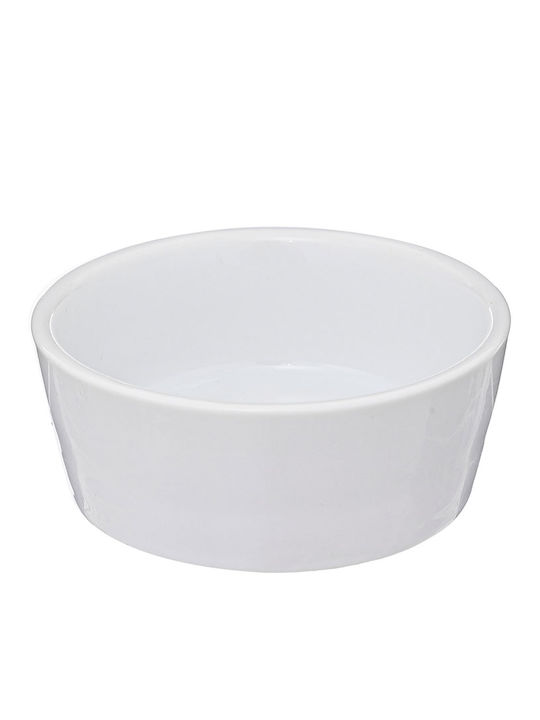 Κεραμική Ορντεβιέρα 4 Θέσεων Λευκή Ø33.5xY10cm