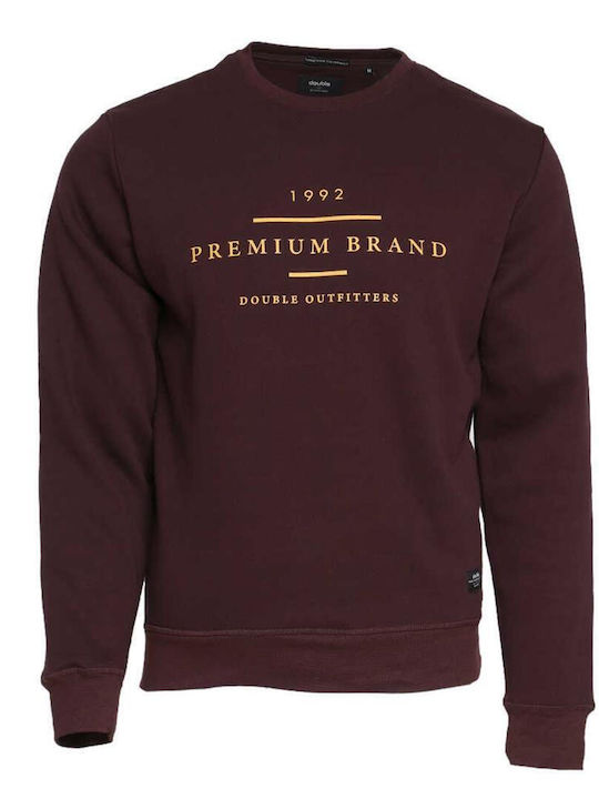 Double Men's Sweatshirt Burgundy