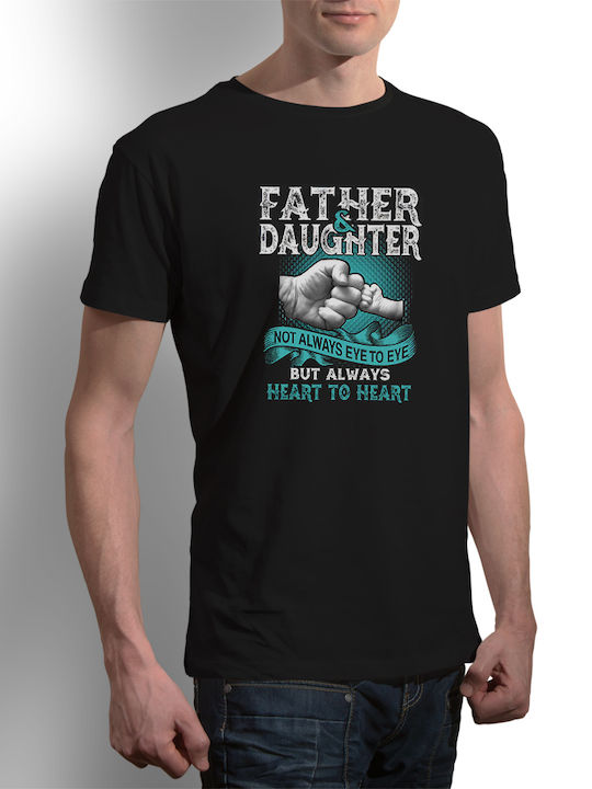 Bluse für Papa " Vater und Tochter " in schwarz