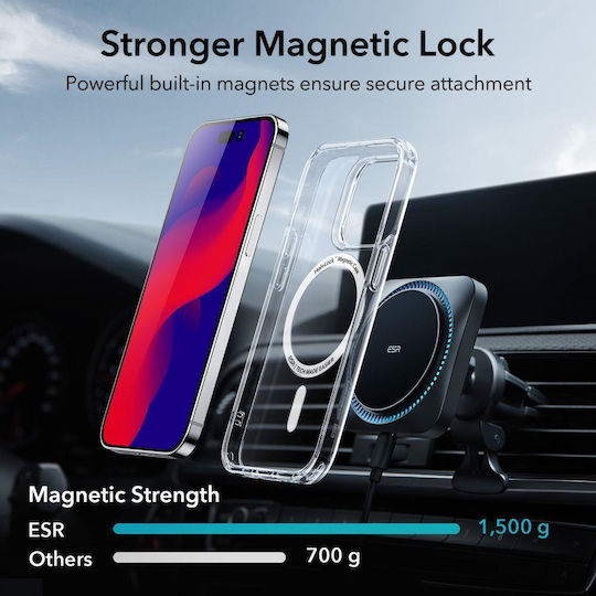 ESR CH Halolock Magsafe Umschlag Rückseite Silikon 0.5mm Transparent (iPhone 14 Pro)