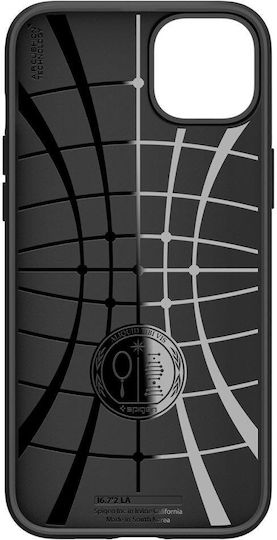 Spigen Liquid Air Umschlag Rückseite Silikon Matte Black (iPhone 14 Plus)