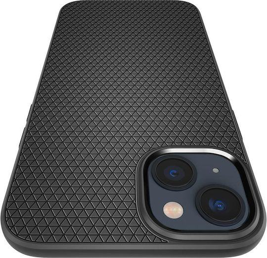 Spigen Liquid Air Umschlag Rückseite Silikon Matte Black (iPhone 14 Plus)