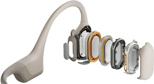 Shokz OpenRun Pro Bone Conduction Bluetooth Handsfree Earphones with Sweat Resistance Beige