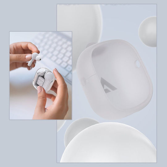 Acefast T6 In-ear Bluetooth Handsfree Căști cu Rezistență la Transpirație și Carcasă de Încărcare Modern Gray