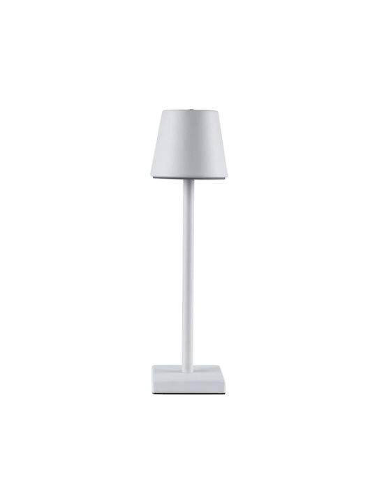 GloboStar Nega Outdoor Floor Lamp LED 2.2W with Warm White Light IP44 White