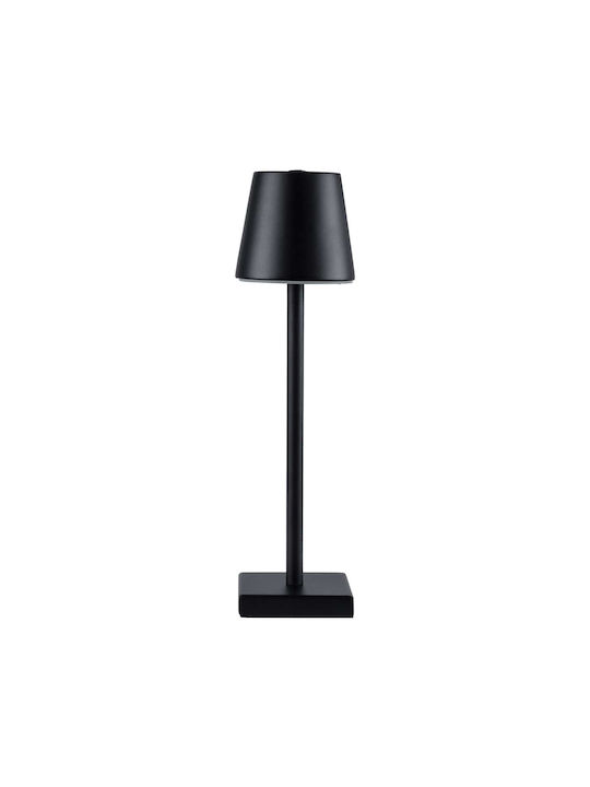 GloboStar Nega Metal Table Lamp LED with Black Shade and Base