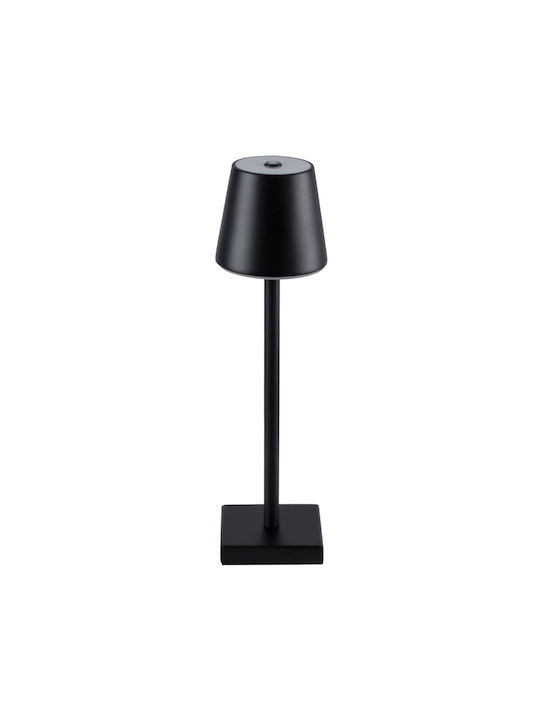 GloboStar Nega Metal Table Lamp LED with Black Shade and Base