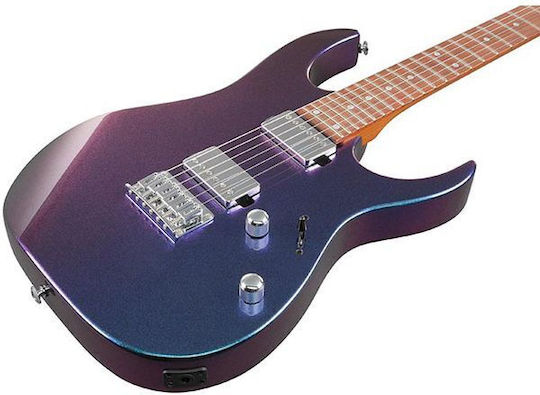 Ibanez GRG121SP Elektrische Gitarre Stratocaster mit HH Tonabnehmerkonfiguration Blue Metal Chameleon