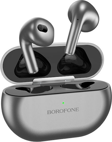 Borofone BW09 Sound Rhyme In-ear Bluetooth Handsfree Ακουστικά με Θήκη Φόρτισης Μαύρα