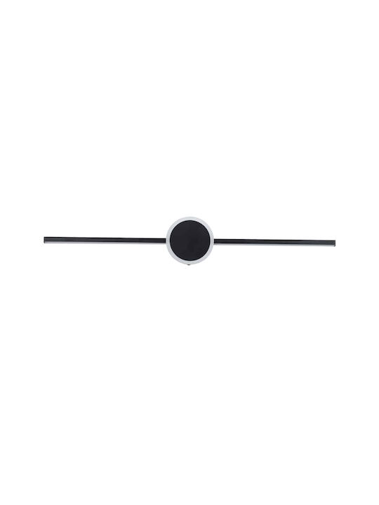 GloboStar Opal Modern Lamp Bathroom with Integrated LED and Natural White Light Black 60x10cm