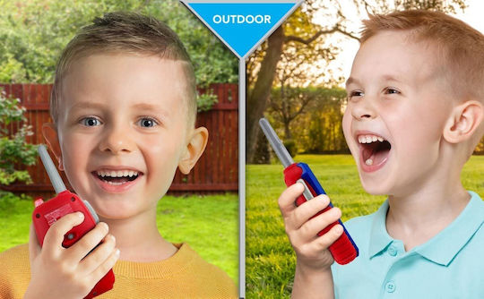eKids Spiderman Walkie Talkies Μπλε-Κόκκινο για 3+ Ετών 2τμχ