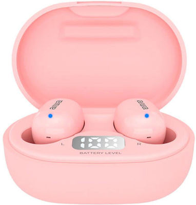 Aiwa EBTW-150 In-ear Bluetooth Handsfree Earphones with Sweat Resistance and Charging Case Pink