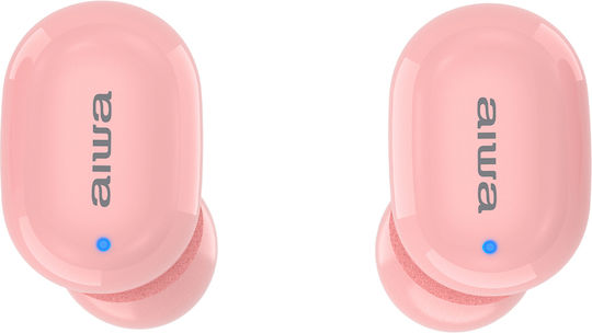Aiwa EBTW-150 In-Ear Bluetooth-Freisprecheinrichtung Kopfhörer mit Schweißresistenz und Ladeetui Rosa
