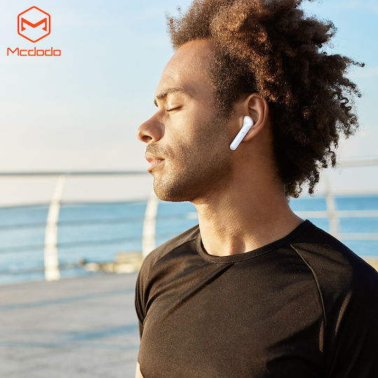 Mcdodo HP-530 Earbud Bluetooth Handsfree Căști cu Carcasă de Încărcare Alb